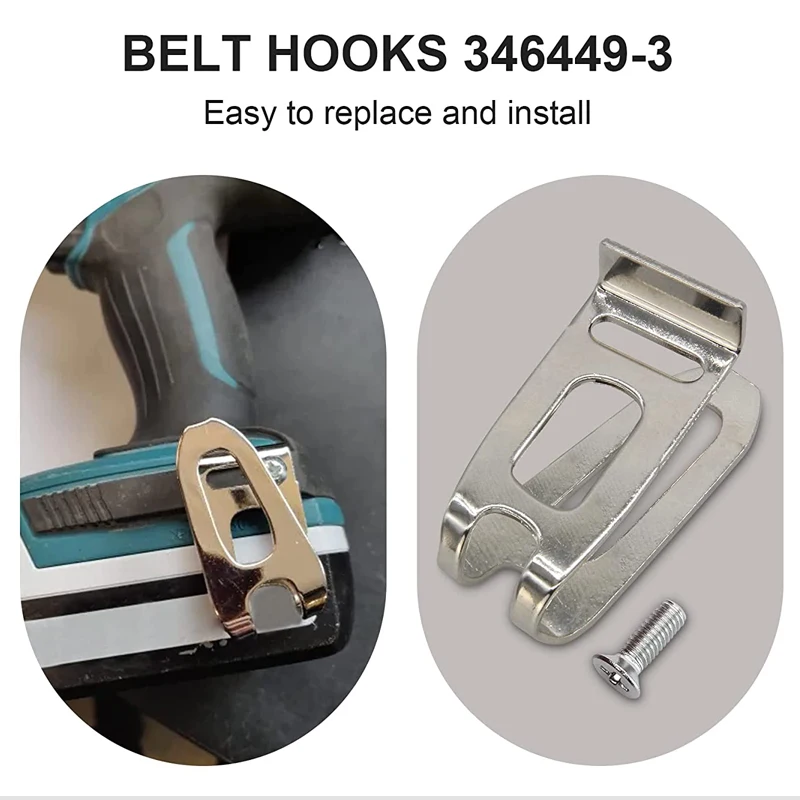 Belt Clip Hook For Makita 18V LXT Cordless Drills Impact Driver Bit Holder Hooks Clip Electric Dril Power Tools Accessories