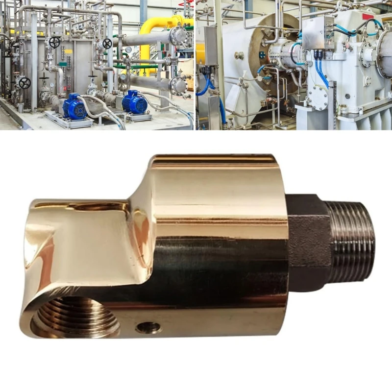 HD15 1/2inch Rotation Brass Swivels Fitting Unidirectional Cooling Rotating Connectors Rotary Joint for Water Oil