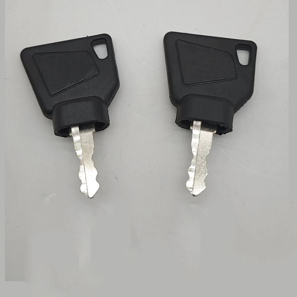 2 Pcs For JC 3CX Excavator Most For JC Machine Digger Replacement Parts Ignition Start Key Switch Starter Key