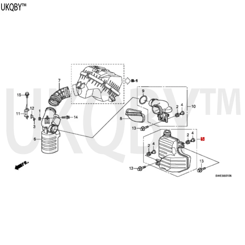 Air resonator CHAMBER ASSY. A, RESONATOR 17230RZPG00