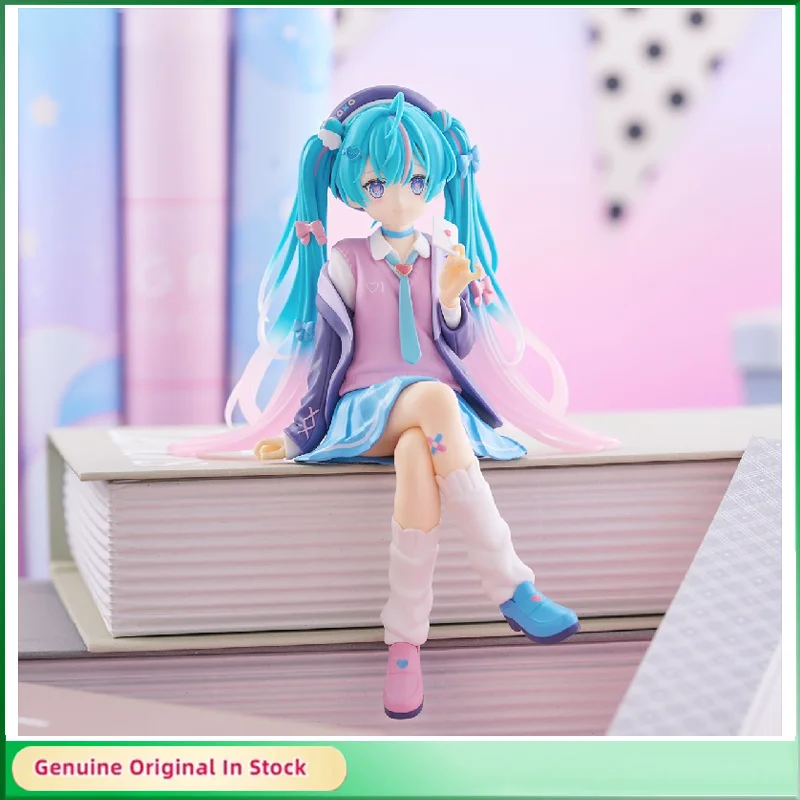 オリジナル-vocaloid-初音ミク愛海軍座り姿勢ヌードルストッパーアニメアクションフィギュアモデルデスクトップ装飾品