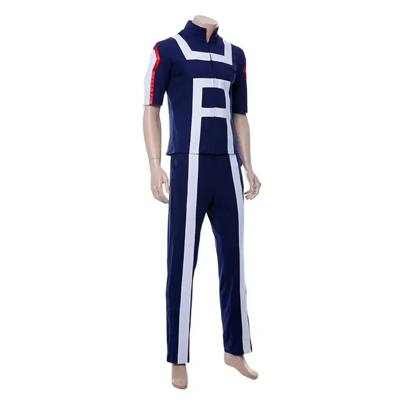 My foreAcademia Cosplay Costume pour hommes et femmes, Boku No foreMen, Uniforme scolaire, Gym, Tshirt imbibé, Pantalon, Midoriya Izuku, Tpistolet oki, Shouto