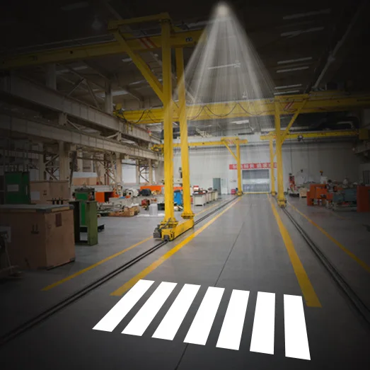 Industrial Tunnel Traffic Sign With LED Light Source Work Area Logo Illumination Pattern Projection Light Warning Traffic System