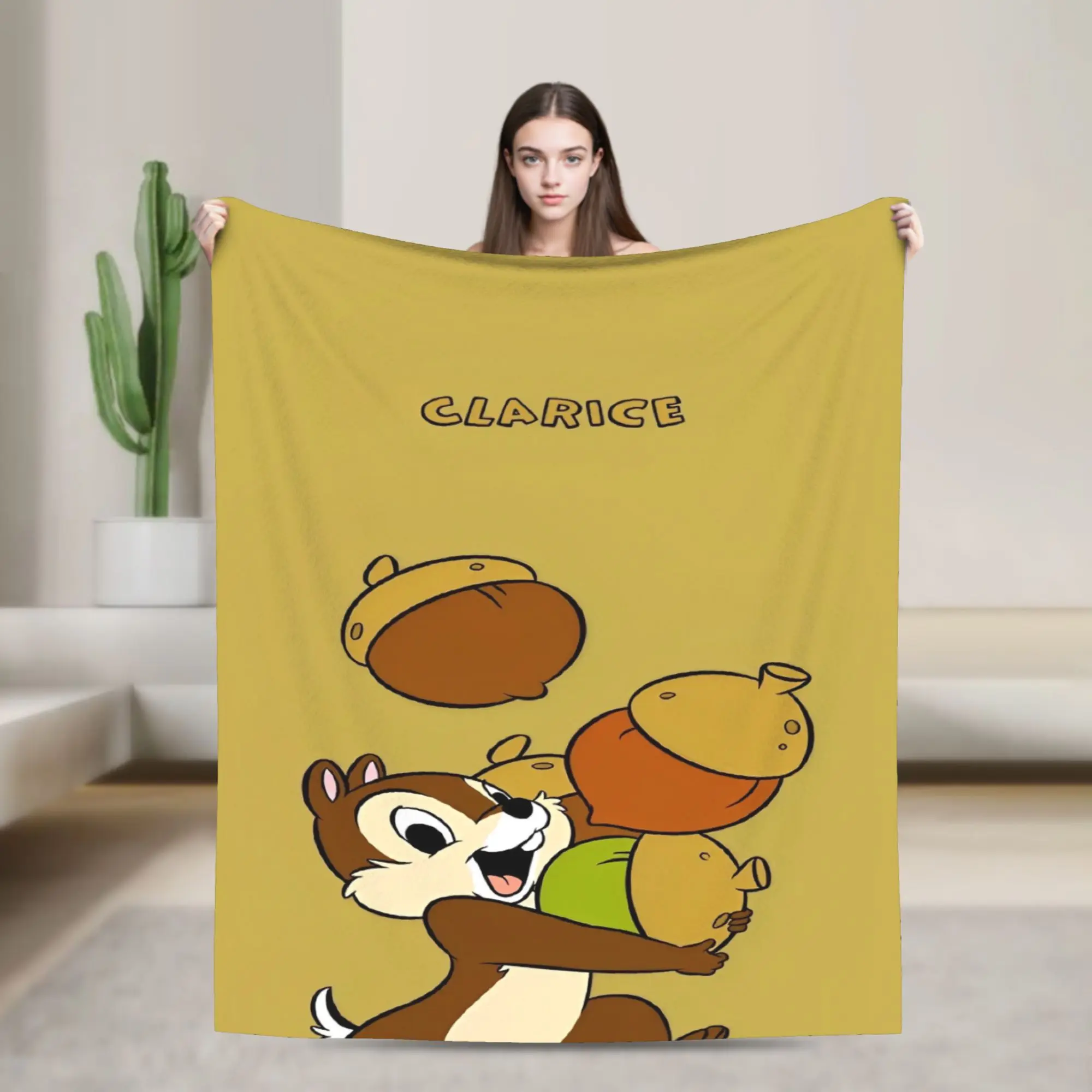 

Cartoon Chips Dales Halloween Blanket Soft Aesthetic Plush Throw Blanket For Bedroom Picnic Flannel Bedspread Bed Cover