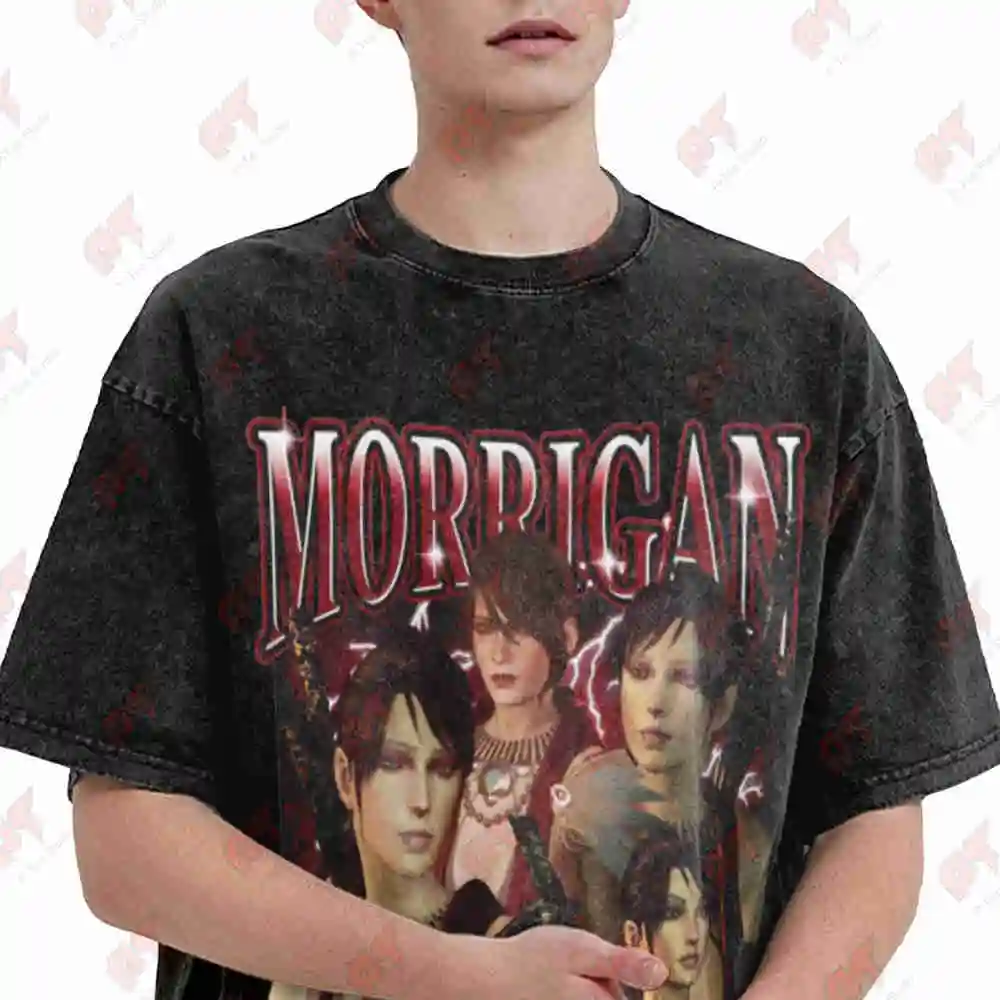 Dragon Age Morrigan Vintage Washed Tee Pure Cotton T-Shirt