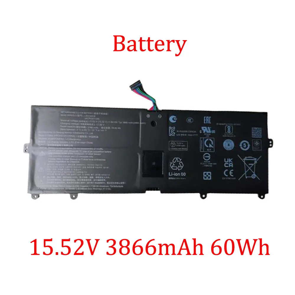 

Аккумулятор для LG 15Z90RT 15ZB90RT 15ZD90ST 15ZG90ST 15Z90ST 17Z90S 17Z90S-G G.AAB6U1 G.AA54C2 G.AD79C2 G.AA79G LB2122LM 15,52 В, новый
