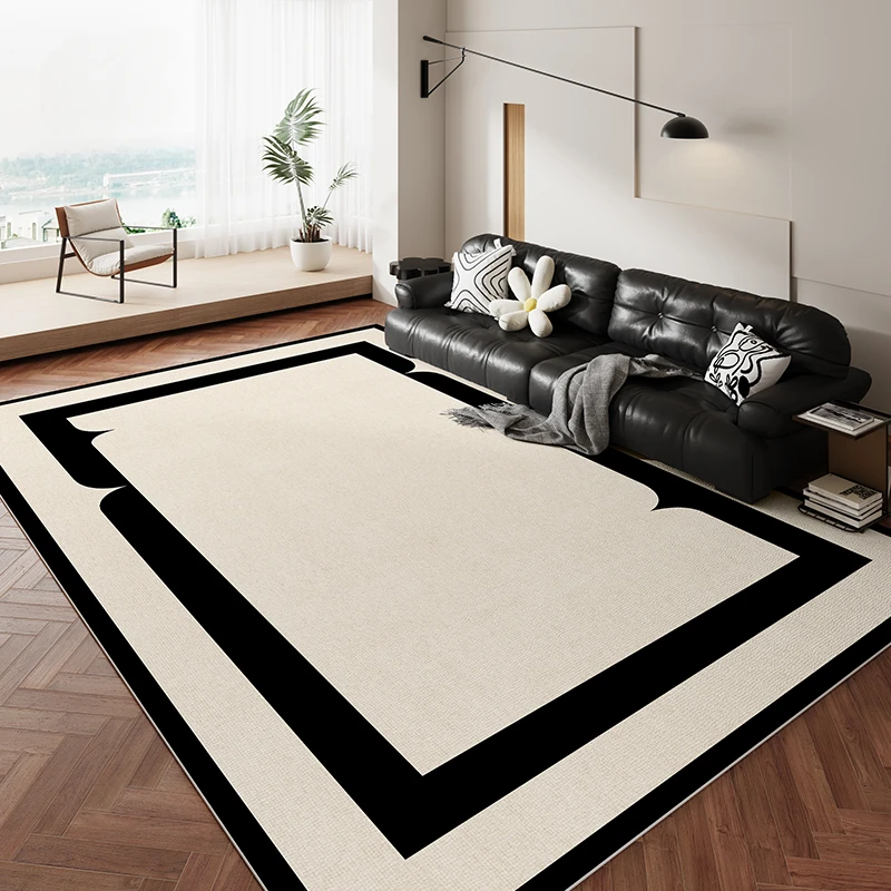 French Retro Style Carpets Minimalist Living Room Sofa Coffee Table Rugs Home Bedroom Decoration Carpet Large Area Cloakroom Rug