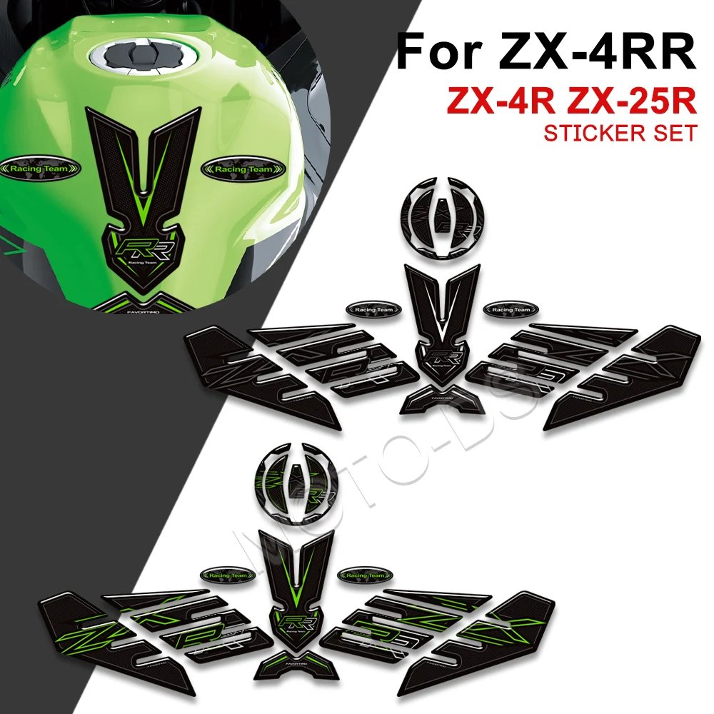 

For NINJA ZX-4R ZX-4RR ZX4R ZX4RR ZX-25R ZX25R Motorcycle Anti Slip Fuel Tank Pad Protector Sticker Decals
