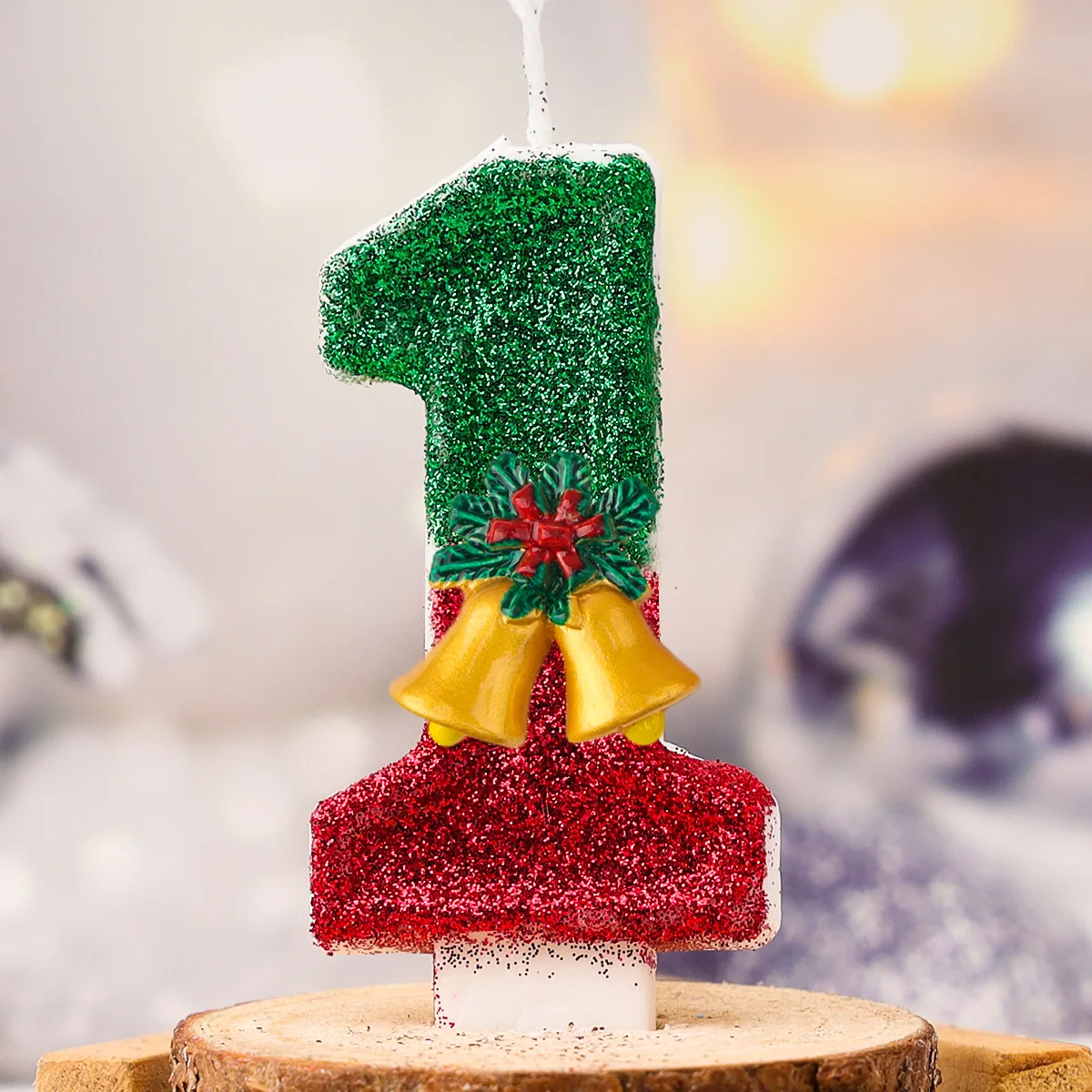 Kawaii Christmas Bell Birthday Candle number Candles Cake Decoration Anniversary Party Candles Scene decoration supplies