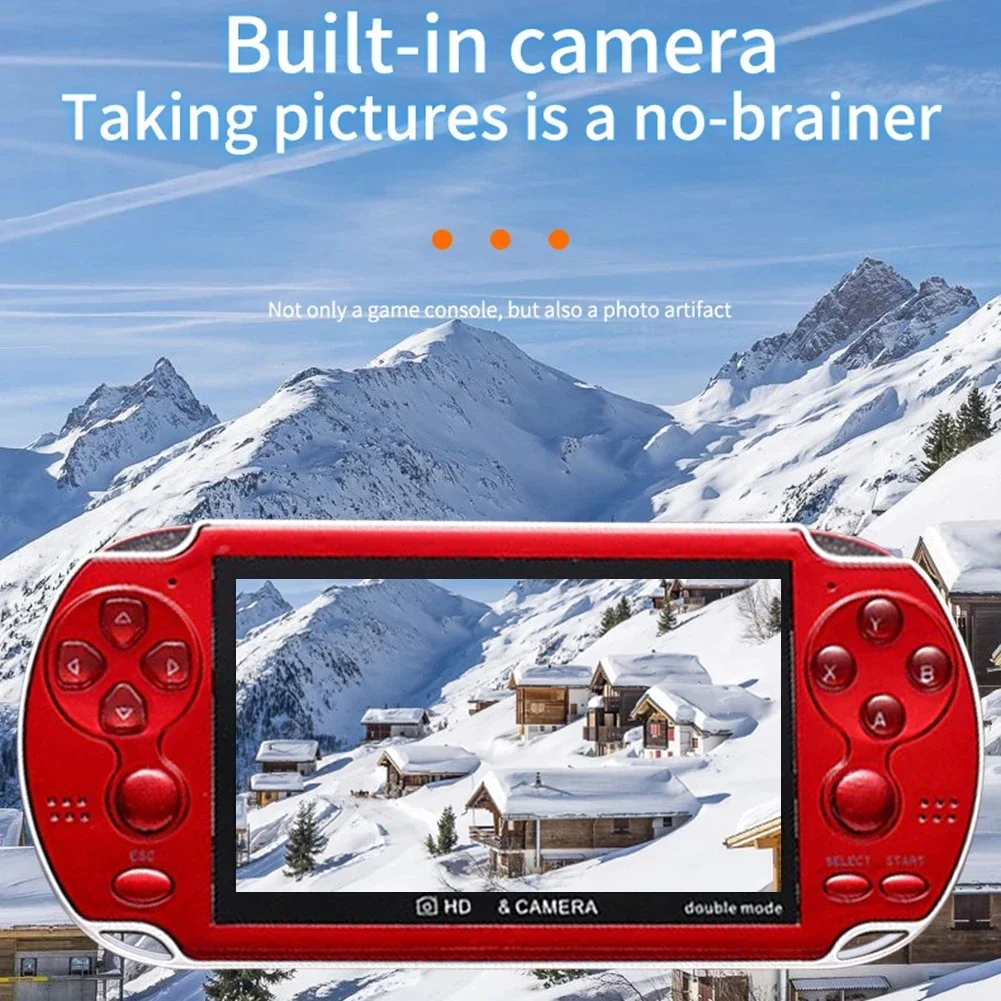 New Handheld Game Console 4.3 Inch Color Retro Game Dual Joystick Handheld Video Game Console Wireless Wired Controllers