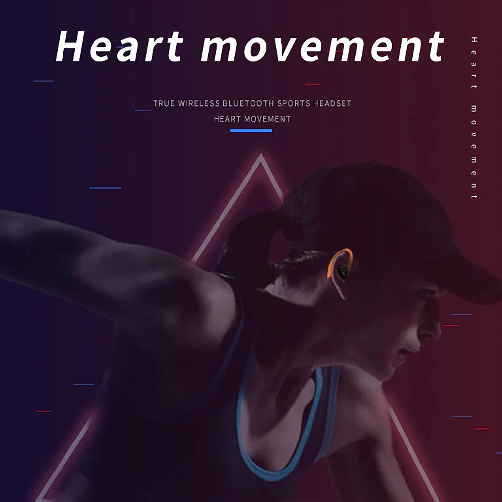 سماعات أذن لاسلكية قابلة لإعادة الشحن، سماعات أذن بخطاف متوافقة مع بلوتوث V5.1 IPX5 مقاومة للماء، سماعات رأس باللون الأخضر