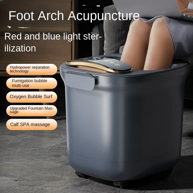 حوض استحمام القدم الساخن الأوتوماتيكي بالكامل ، التدليك الكهربائي ، الاستخدام المنزلي في الشتاء ، درجة الحرارة الثابتة ، الصحة