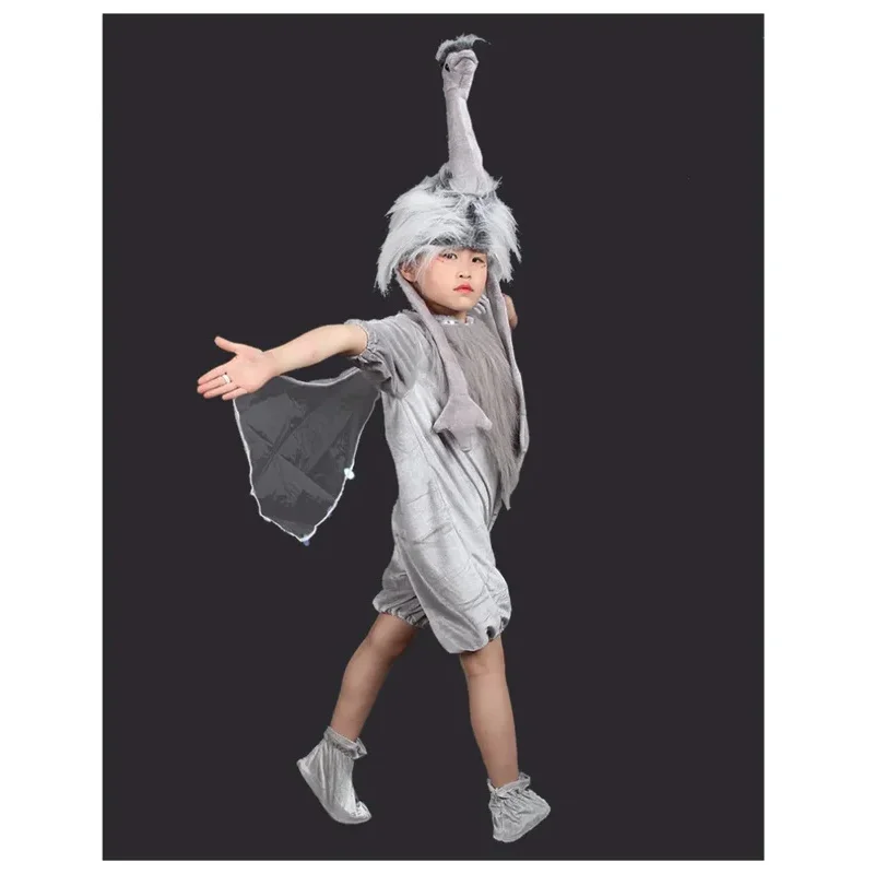 أطفال تأثيري النعامة زي الكرتون الحيوان الطيور المرحلة ازياء الأطفال بوريم ملابس هالوين كرنفال البدلة هدية 4ghgg5