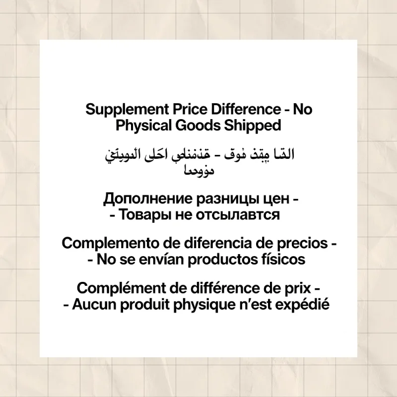 

Exclusive Link for Price Difference Supplement–No Physical Item Will Be Shipped, Only for Making Up Price Difference