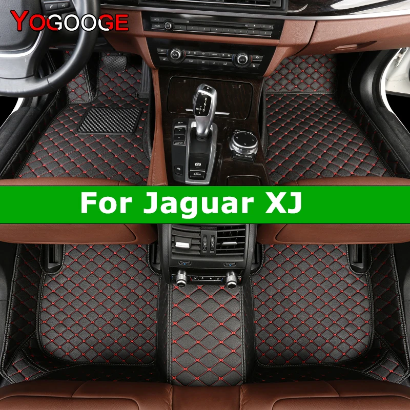 YOGOOGE Custom Car Floor Mats For Jaguar XJ 2003-2023 Auto Carpets Foot Coche Accessorie