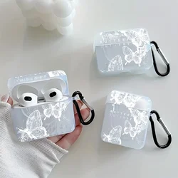 Doodle butterfly Case For AirPods pro2 Protective Cover For Apple Airpods 2 Case  Earphone Accessories Earphone Cover With Keych