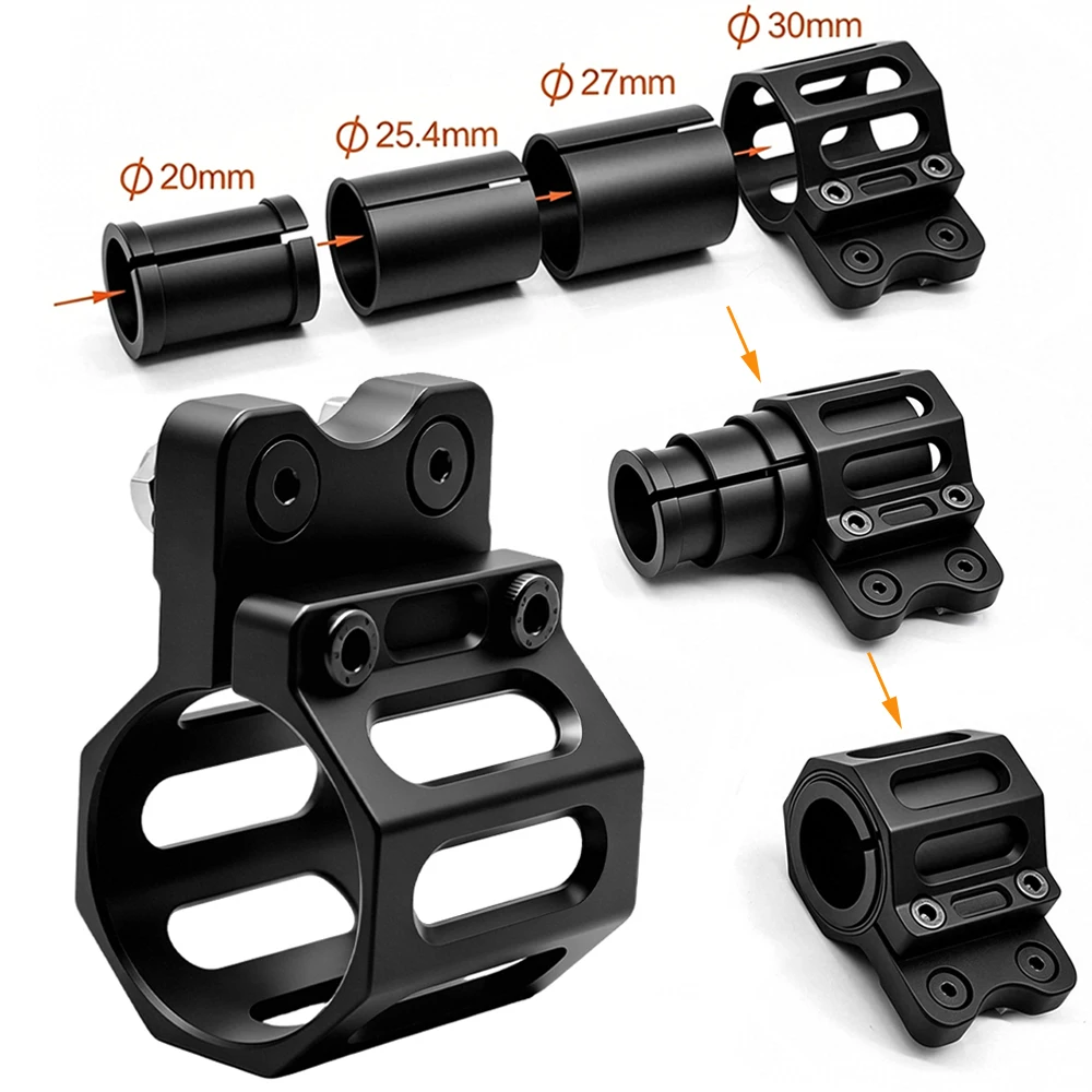 30mm/27mm/25.4mm/20mm Flashlight Rail Mount Flashlight Clip Scope Ring Rail-mounted Flashlight Clamp Holder Adjustable Bracket