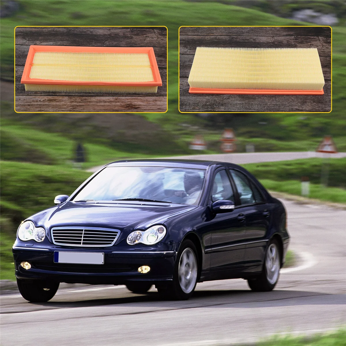 1120940604   Filtro de aire para Mercedes Benz W203 W204 C240 C280 C320 C350 W211 W212 E240 E280 E300 Accesorios