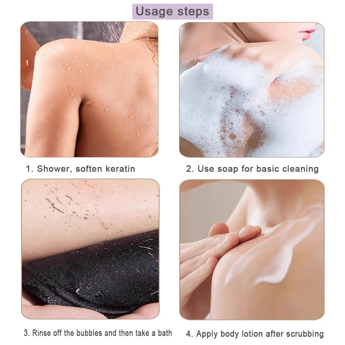 1 pz Scrubber da bagno Spazzola per pulizia esfoliante in gomma Corpo esfoliante da bagno Scrub Spazzola da doccia Strumenti da bagno Spazzola da bagno circolare