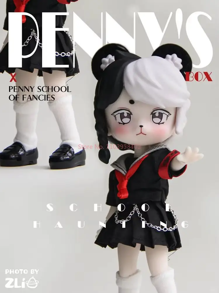 Super słodkie oryginalne pudełko Penny Toys School Haunting Series Figurka akcji Model Lalki Figurki 1/12 Bjd Śliczna ozdoba na biurko Gi