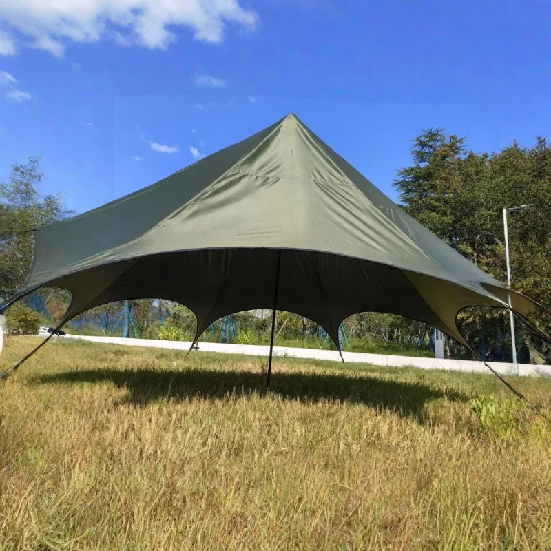 

Portable Silver-coated Octagonal Sunscreen Canopy Beach Umbrella Fishing Tent