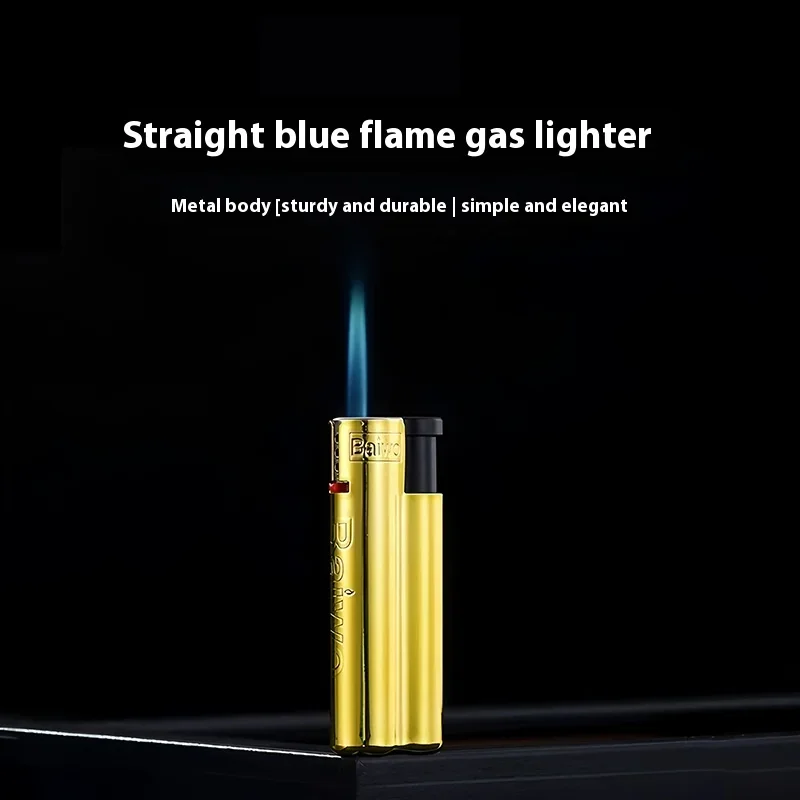 25PCS Metal Windproof Cigar Cigarette Lighter Jet Torch Gas Flames Lighters Smoking Accessory Butane Gadgets for Men Portable view 2