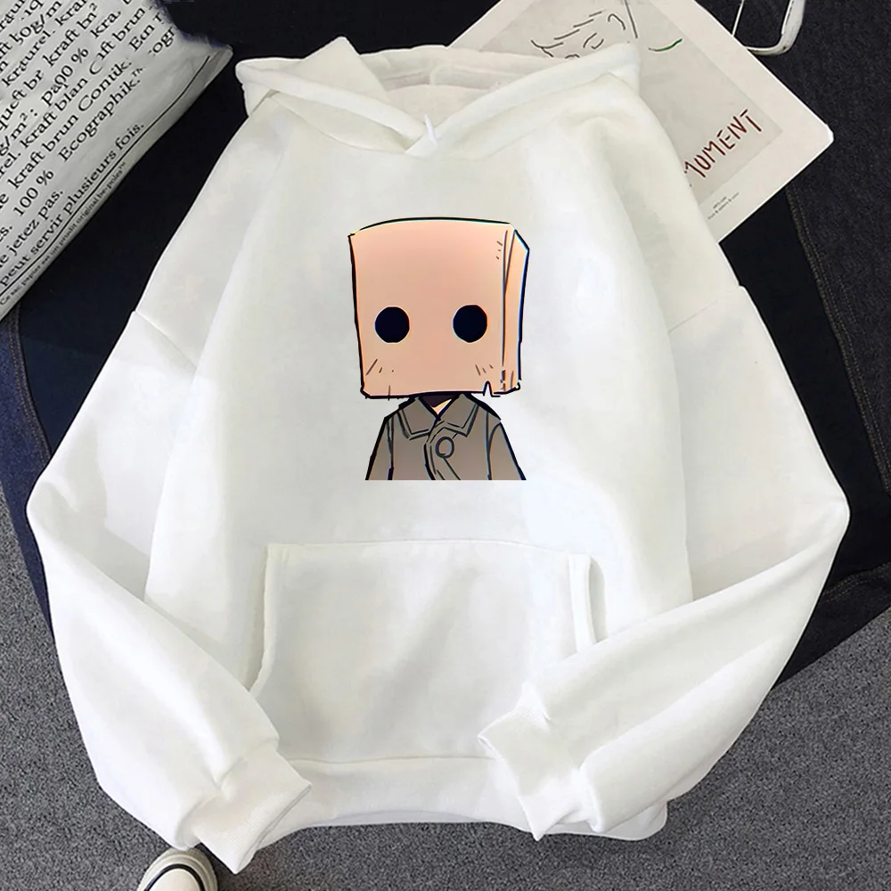 Little Nightmares Mono Print Clothes Cute Cartoon Graphic Hoodie Fall Men/women Casual Sweatshirts High Quality Fleece Pullovers