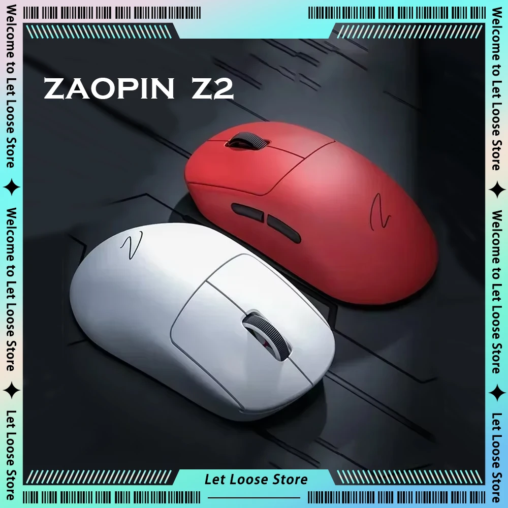 Zaopin Z2 Wireless Gaming Mouse Paw3395 4k Return Tri Mode Lightweight E-Sports Mouse Gamer Accessory for Computer Mice Gift