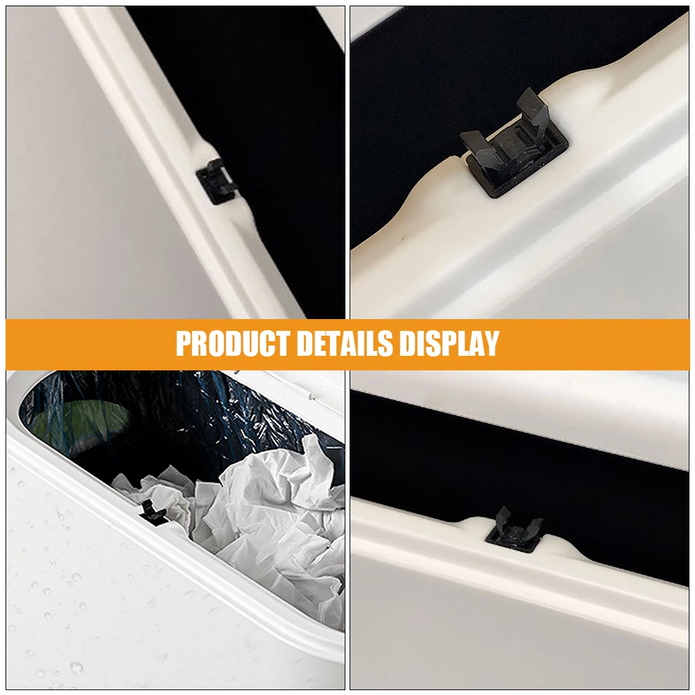 

24pcs Trash Can Lid Locks Push Button Latch Replacement Clips Universal Fit Garbage Bin Covers Secure Locking System Hidden