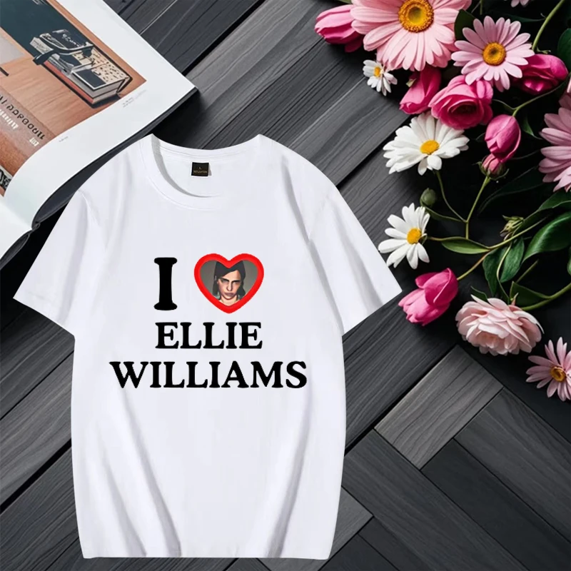 Футболка с короткими рукавами I Love Ellie Williams The Last of Us Ven wowen, 100% хлопок, принт, горячая распродажа, мода 2025 года, новая классика унисекс