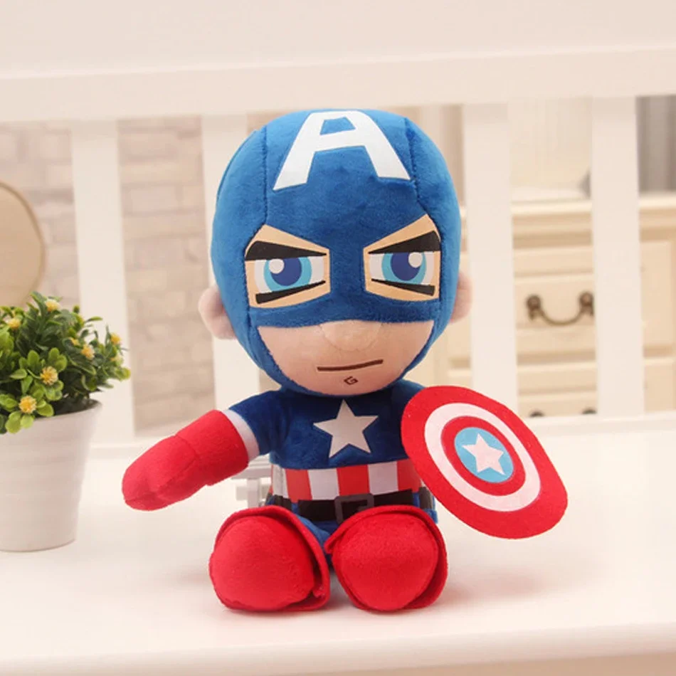 @ 27–30 cm Marvel-Filmpuppen Spiderman Ironman Batman Superman Plüschtiere Weicher gefüllter Held Captain America Beste Geschenke für Kinder