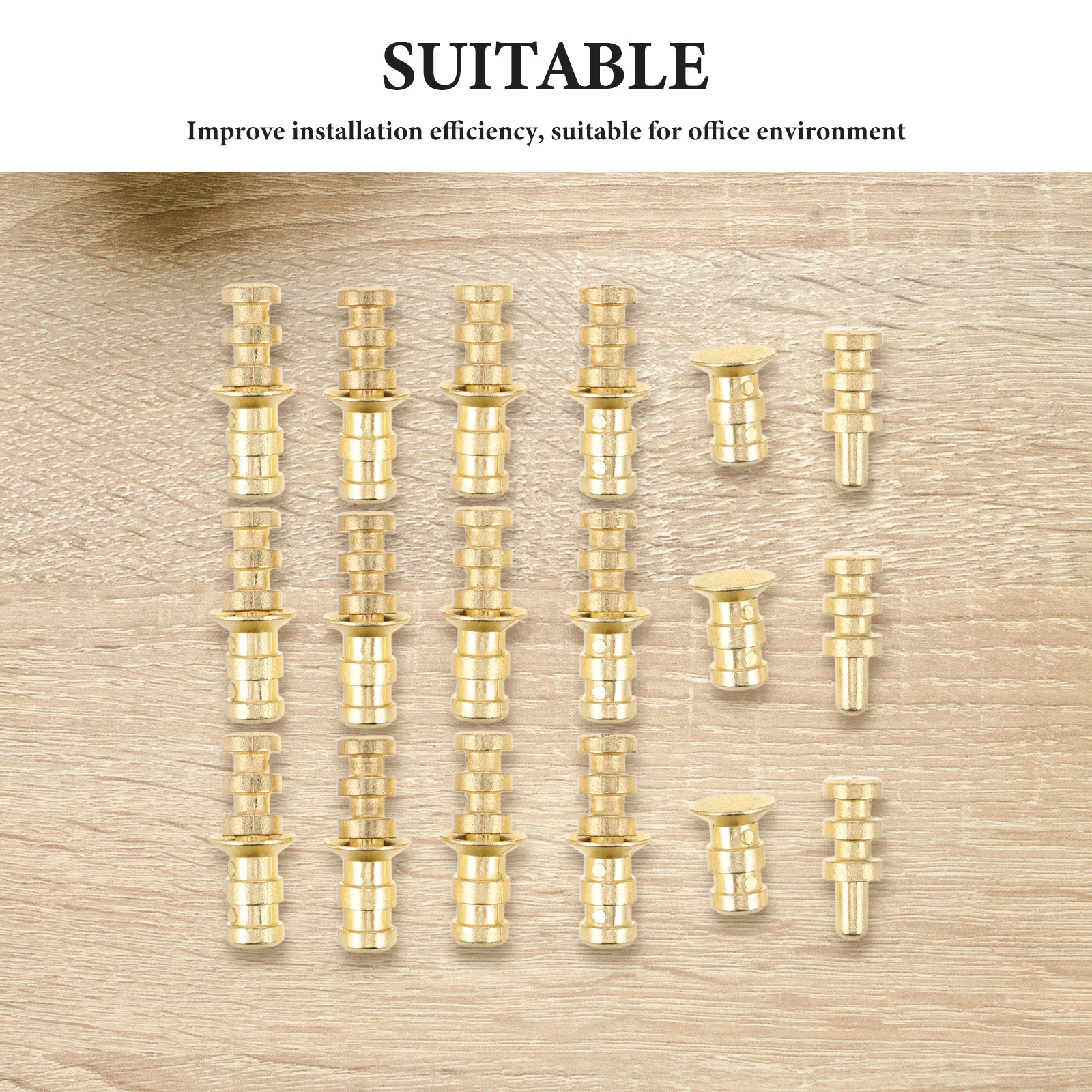 24 pezzi perni di centraggio in metallo per tavoli connettore di allineamento da tavolo supporto per mensola pioli armadio perno di fissaggio per mobili fai da te