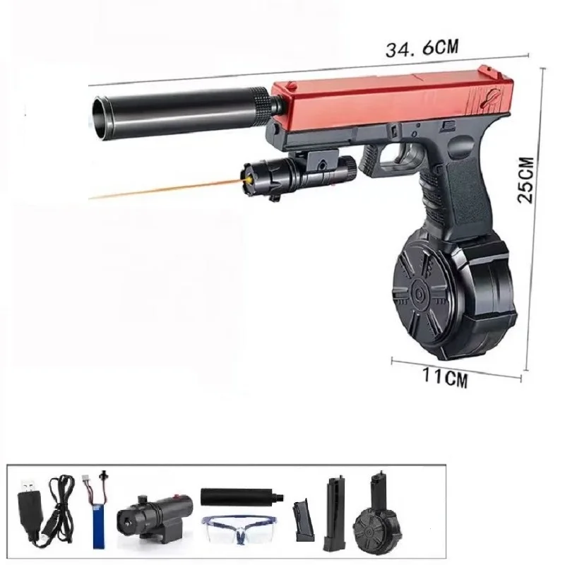Tiro elétrico respingo bola brinquedo arma bola de água arma pistola jogo tiro ao ar livre gel bola blasters para crianças