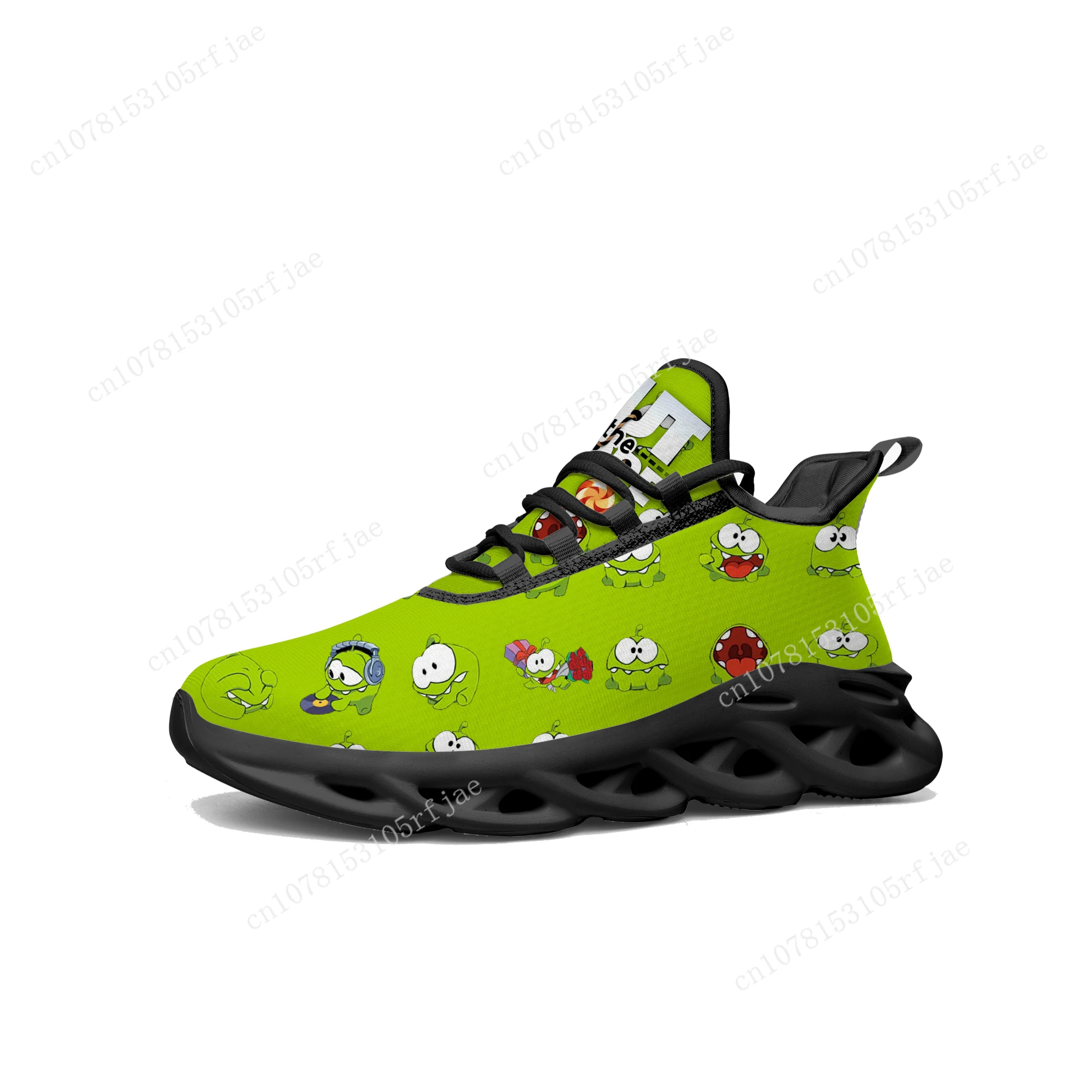 Cut The Rope Custom Flats Sneakers Cartoon Game Mens Womens Teenager Sports Running Shoes High Quality Tailor Made Lace Up Shoes