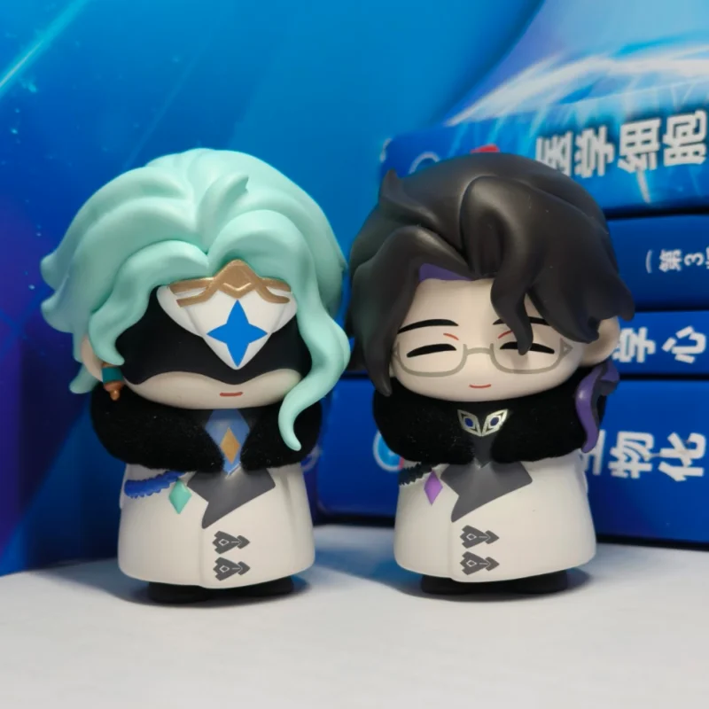 Oryginalna figurka Genshin Fatui Harbinger Blind Box Mihoyo, dekoracja na biurko, model zabawka, prezent świąteczny, nowa pudełko z niespodzianką