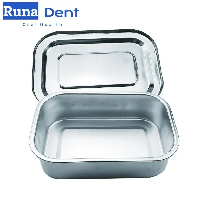 

Dental Tray Surgical Nursing Lid Medical Equipment Steriliser Container for Dentist Storage Box Stainless Steel Instrument