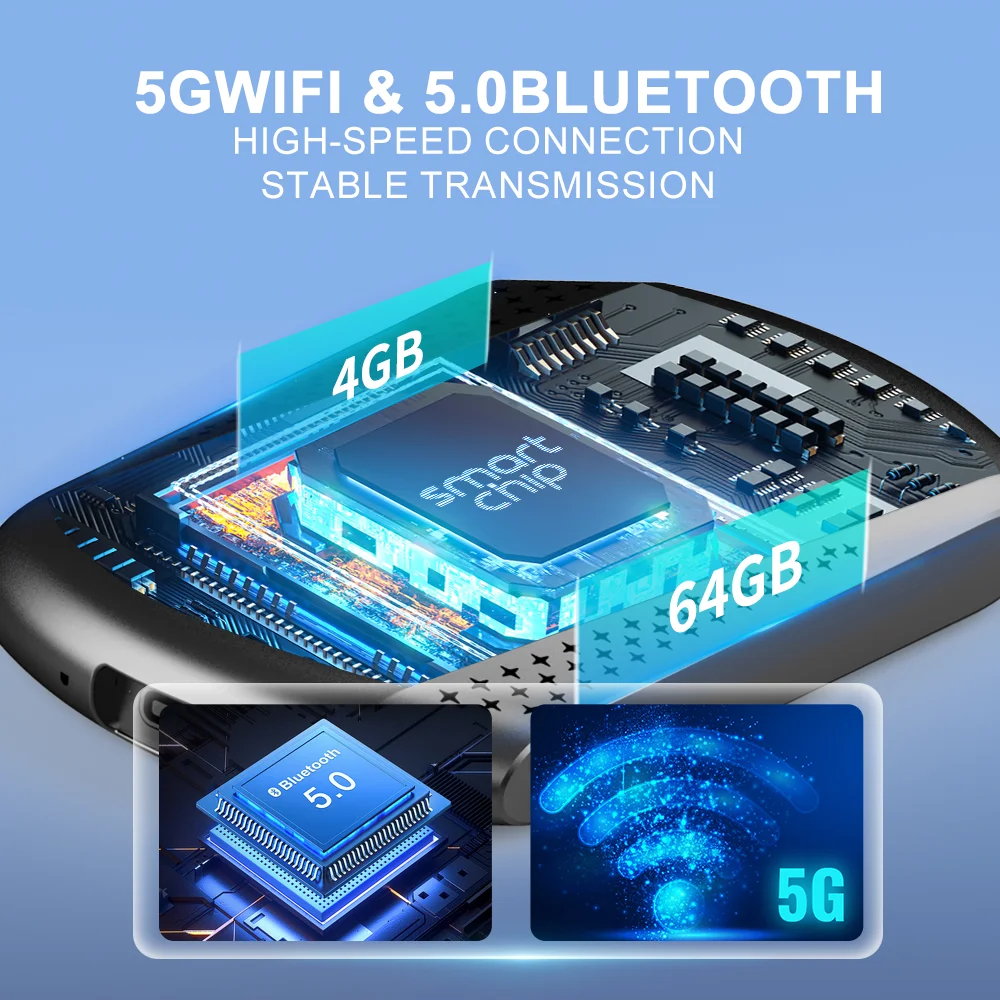 2025 Acodo Android 14 3in1 CarPlay Ai Box Wireless Android Auto USB Adapter 4G 64G For Youtube Netflix Automatic connection