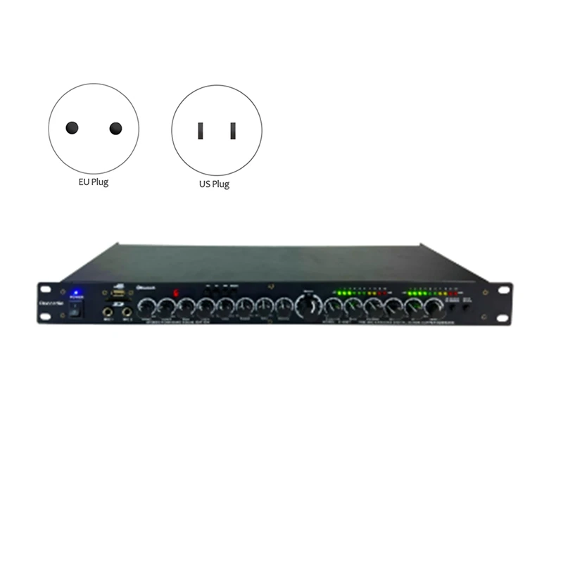 Prosesor Audio DSP, peralatan periferal suara profesional Stereo Digital Reverberation Multi efek