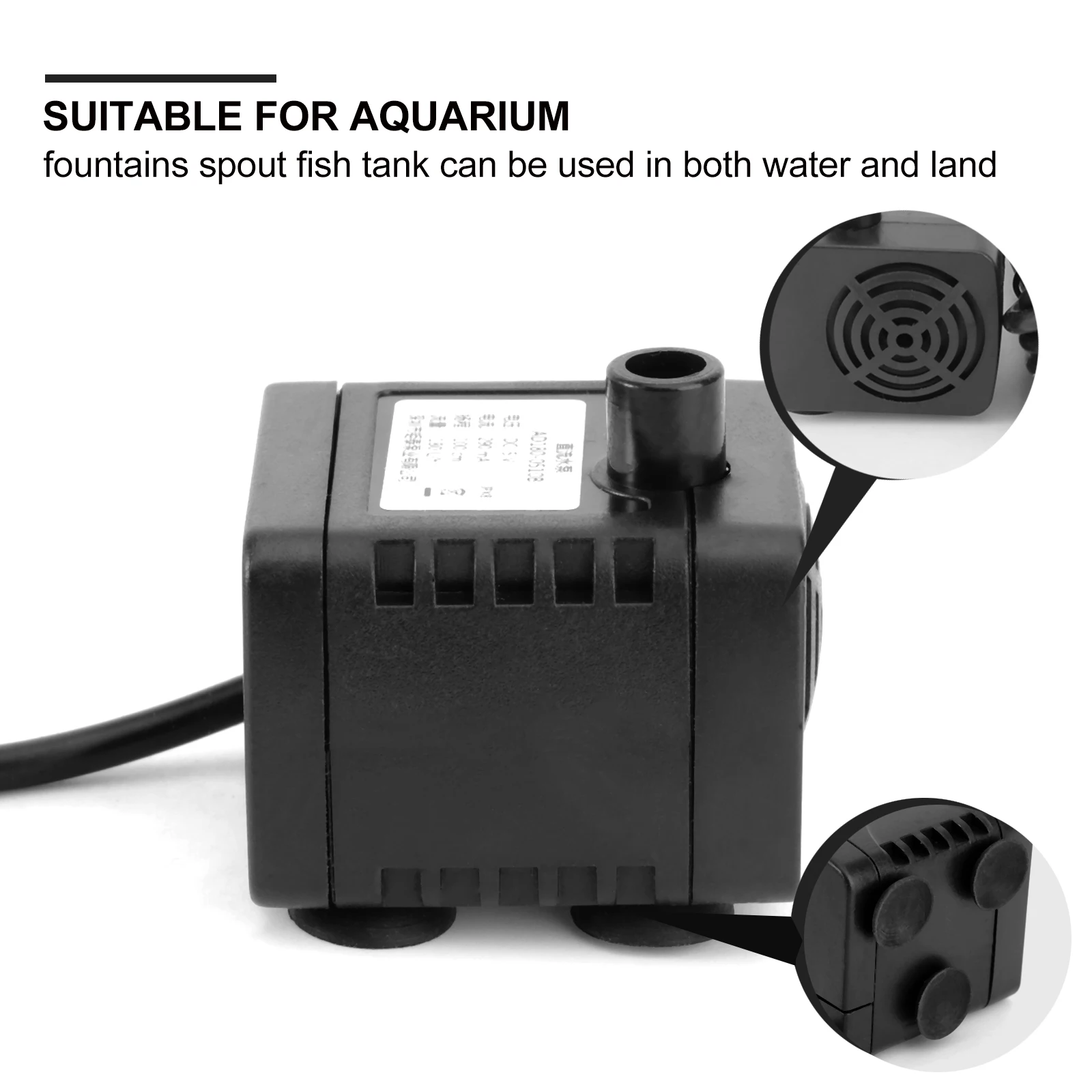

12V Brushless Dc Water Pump Submersible Floating For Pond Pool Aquarium Fountain Spout Garden Patio Adjustable Flow Quiet Led
