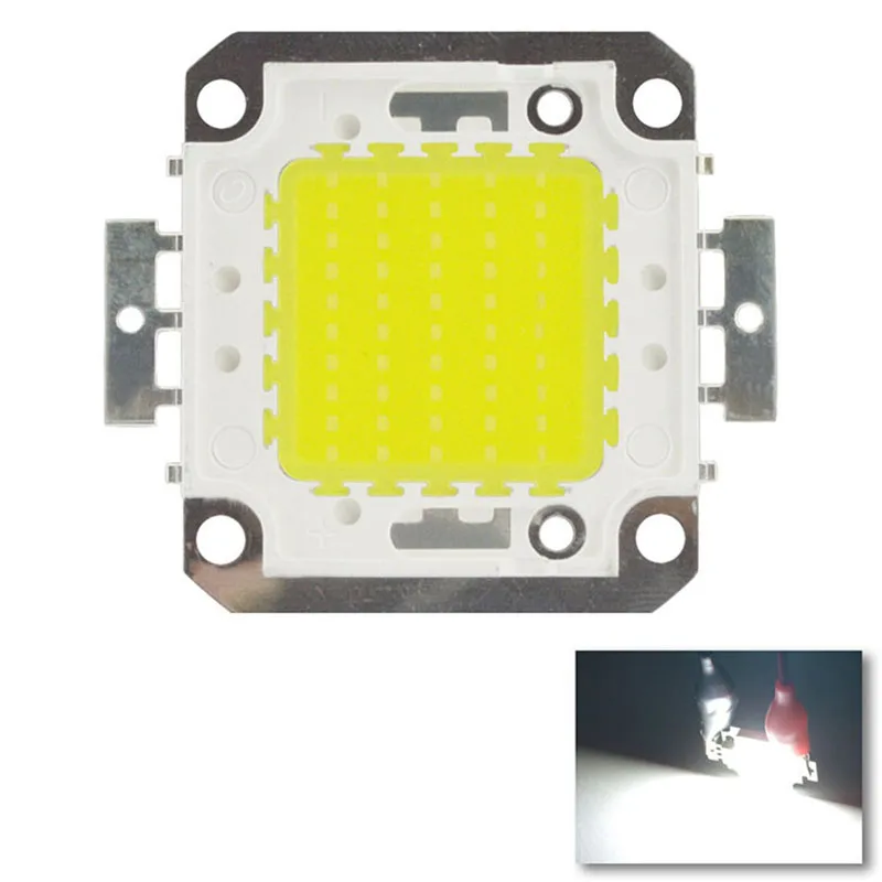 Chip LED COB de 50W y 100W, soporte de cobre DC30-36V, foco reflector LED integrado, luz LED, blanco frío y cálido