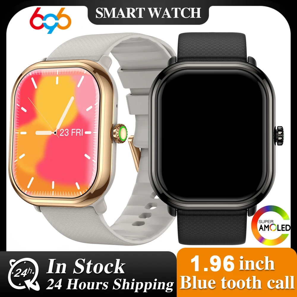 

New Men Blue Tooth Call Smartwatch Women 100+ Sports Modes Music Amoled HD Screen Heart Rate Blood Oxygen Health Smart Watches