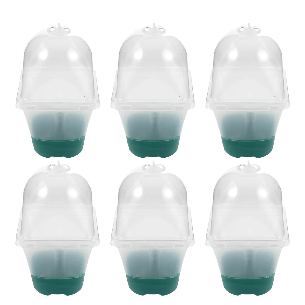 

6pcs Clear Small Nursery Pot With Humidity Domes Small Plant Container With Drainage Holes Multifunctional Nursery Pots For Plan