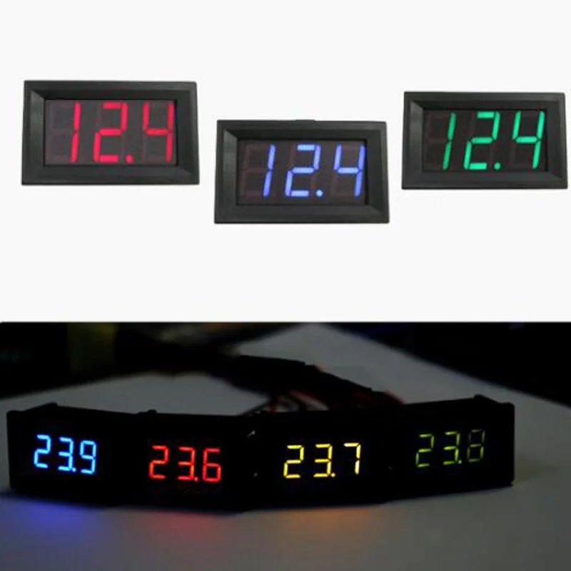 Mini Digital Voltmeter DC 4.5V to 30V Digital Voltmeter Voltage Panel Meter For 6V 12V 24V Electromobile Motorcycle Car 0.56 ''