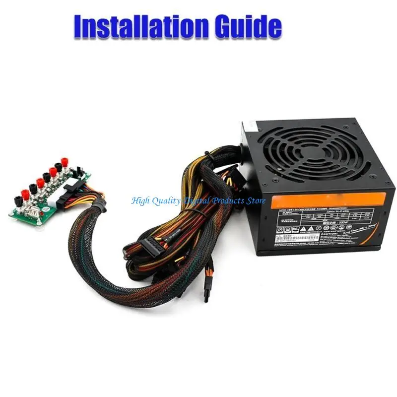 

U2JE 24 Pin Power Supply Breakouts Adapter Module Desktop Computer Chassis Power Supply Transfer Board 12V 5V 3.3V