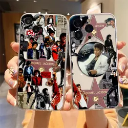 Singer M-Michael J-Jackson Cover Clear Phone Case For iPhone Apple 16 15 14 12 13 11 Pro 8 7 SE Plus X XS Max TPU Case Funda