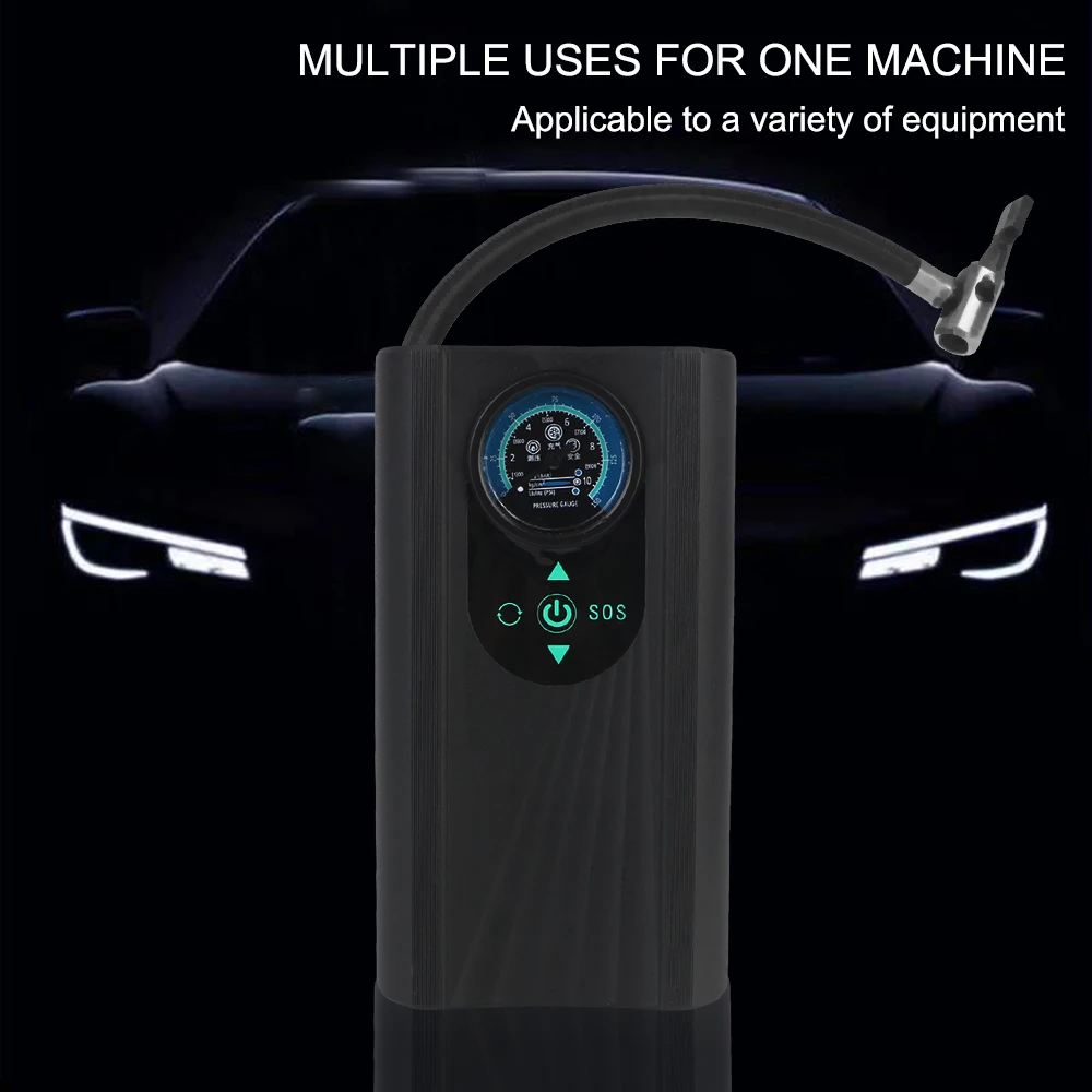 Высокоточный насос для накачивания шин мотоцикла, 12 В, электрический воздушный компрессор для мотоцикла, авто велосипеда, ручной воздушный насос для быстрой накачки