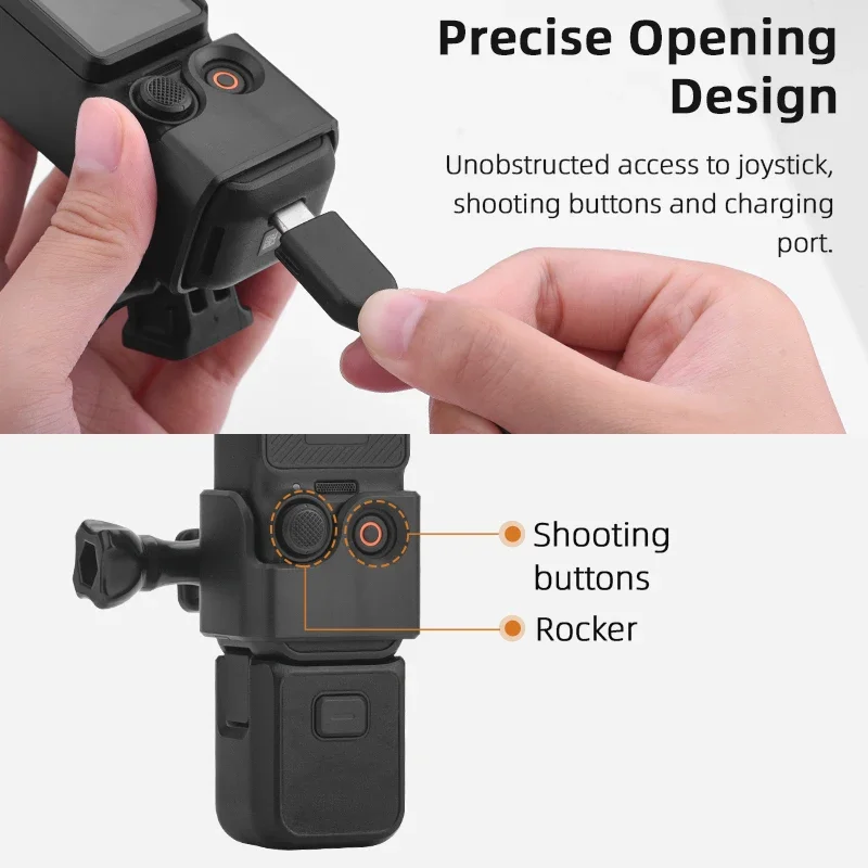 Наборы аксессуаров для DJI Osmo Pocket 3, расширенный адаптер, зажим для рюкзака, повязка на голову, нагрудный ремень, ручной карданный подвес, аксессуары для камеры