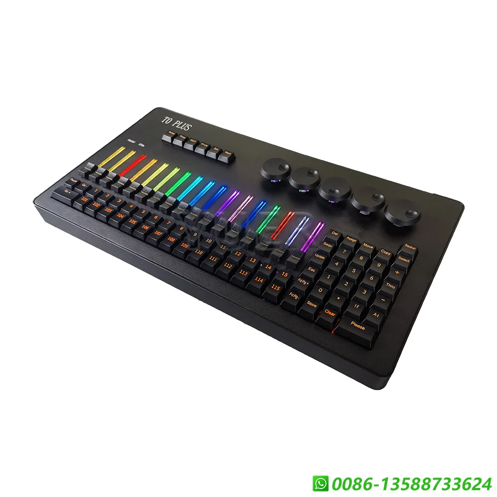 Imagem -03 - Mini t0 Plus Comando Wing Console Dmx Controller Iluminação Profissional de Palco Luz de Fundo Rgb Controle para Club Party Ma2