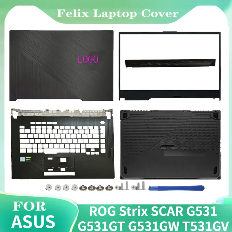 Новинка для ASUS ROG Strix SCAR G531 G531GT G531GW T531GV, задняя крышка ЖК-дисплея, передняя панель, упор для рук, нижняя часть корпуса, крышка корпуса ноутбука