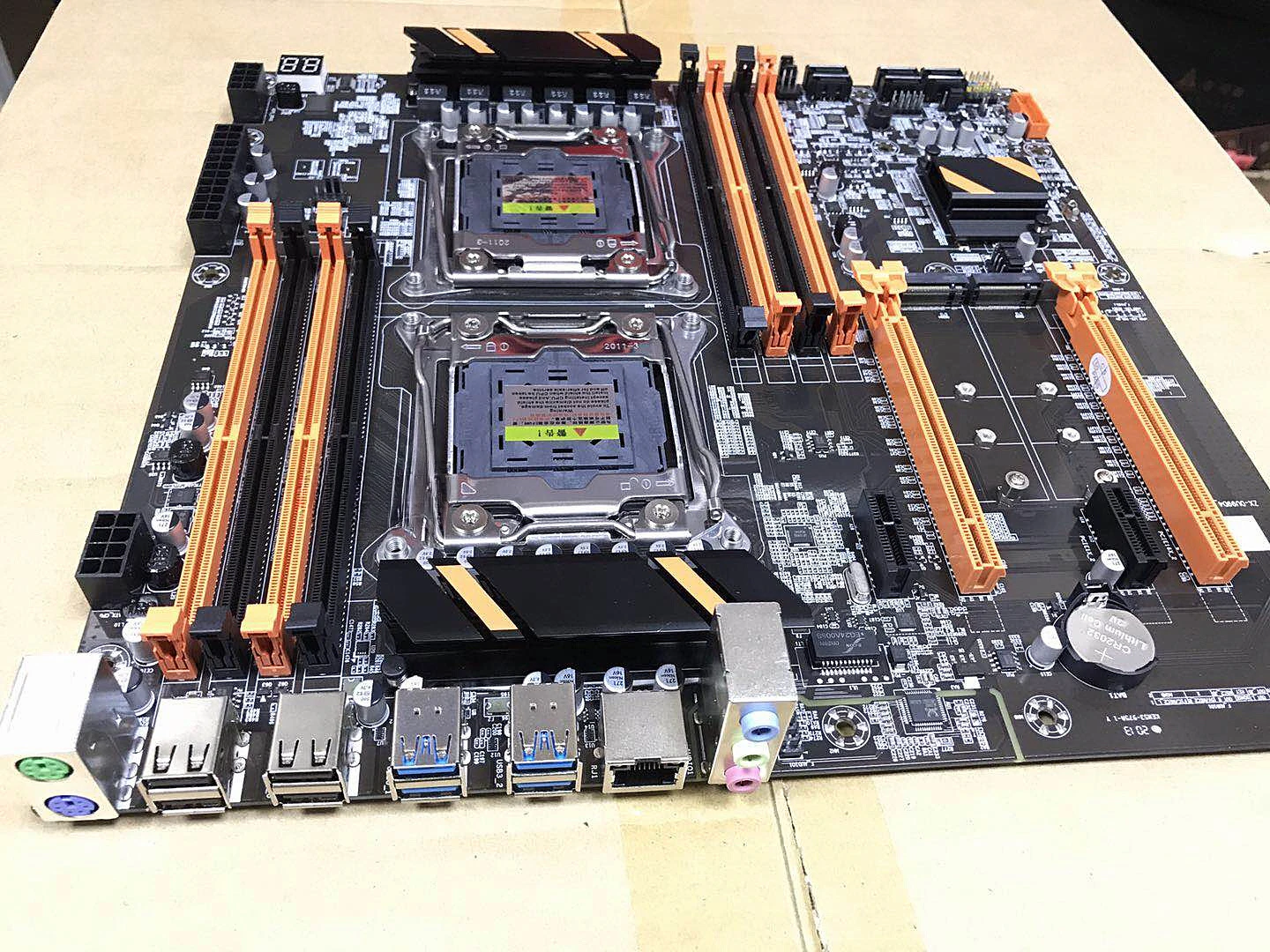 X99 dual LGA 2011-3 computer main board DDR4 memory E5 2678 2690V3cpu set